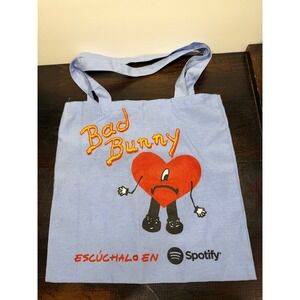 Bad‎ Bunny Spotify Un Verano Sin Ti Graphic Tote Bag Light Blue